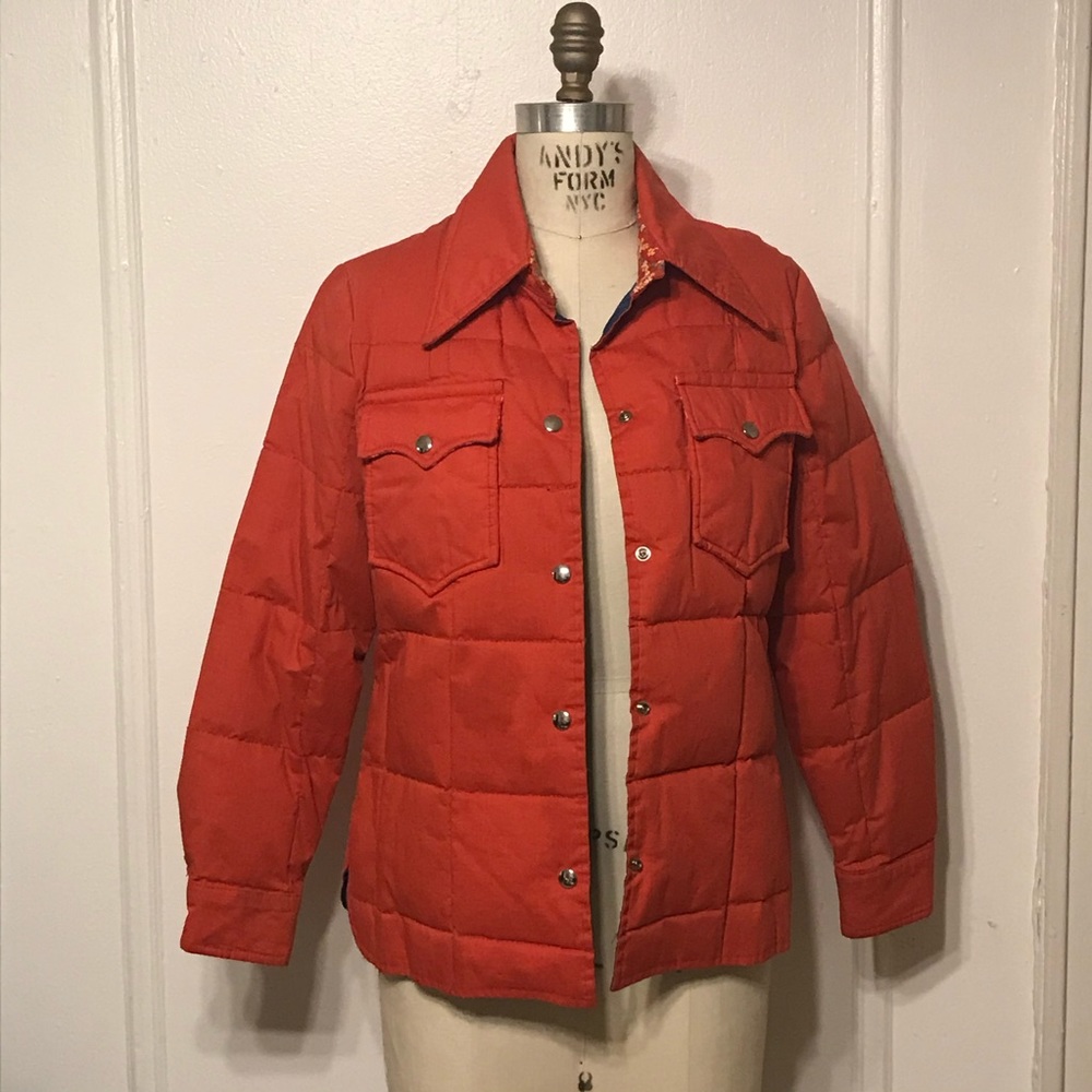 Vintage red puffer jacket
